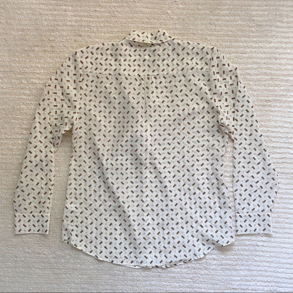 Banana Republic petite monogram silk blouse - Picture 10 of 11